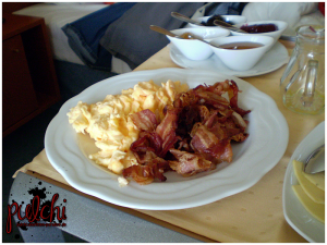 Rührei mit Speck