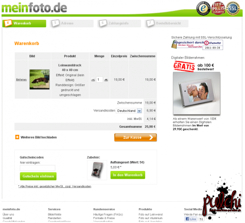 MeinFoto.de - Warenkorb