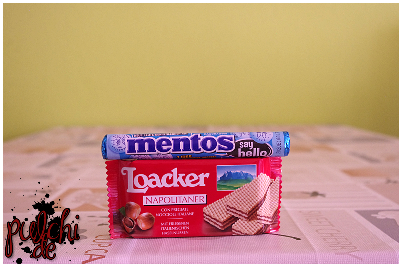 Mentos Say Hello „Mint“ || Loacker Classic "Napolitaner"