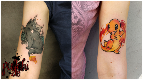 Fire Bat Cat & Glumanda vereint <3