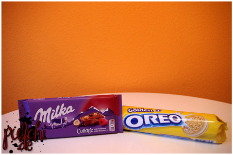 Milka Collage "Himbeere" || OREO Golden