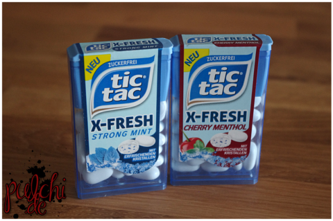 tic tac X-FRESH cherry menthol || tic tac X-FRESH strong mint