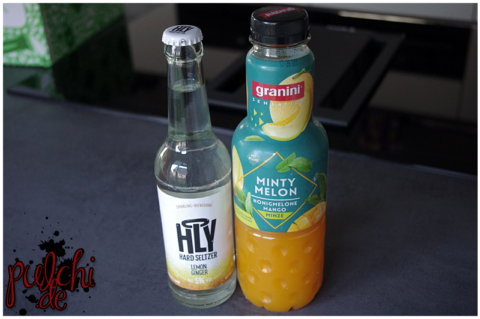 Holy Hard Seltzer Lemon Ginger || granini Minty Melon