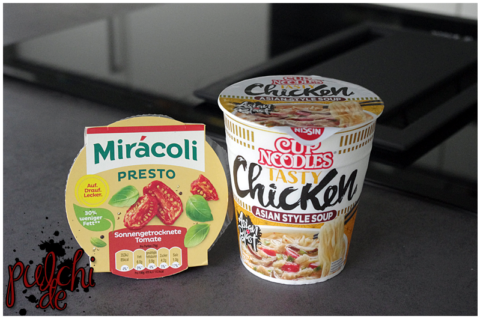 Mirácoli Presto Sonnengetrocknete Tomate || Nissin Cup Noodles Tasty Chicken