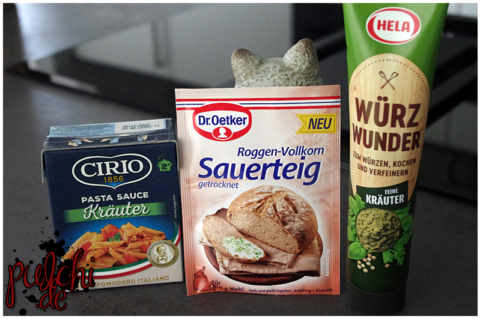 CIRIO Pasta Sauce Kräuter || Dr. Oetker Roggen-Vollkorn Sauerteig || Hela Würz Wunder Feine Kräuter